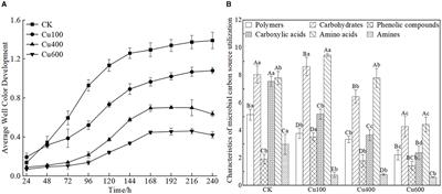 Effects of exogenous copper on microbial metabolic function and carbon use efficiency of Panax notoginseng planting soil